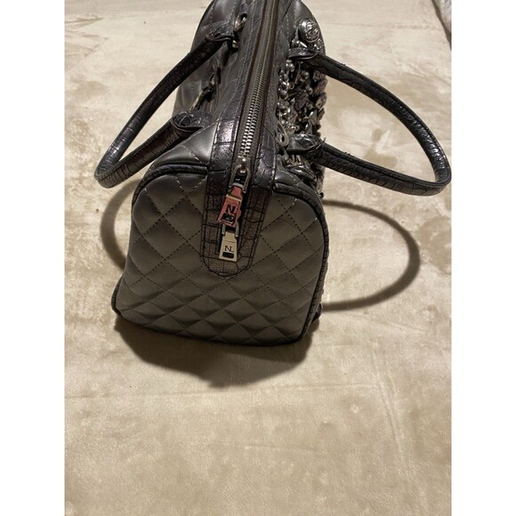 Nicole Lee USA Rare Buttons Spikes Jeweled Handbag Limited Edition Rock Retro - Picture 5 of 9